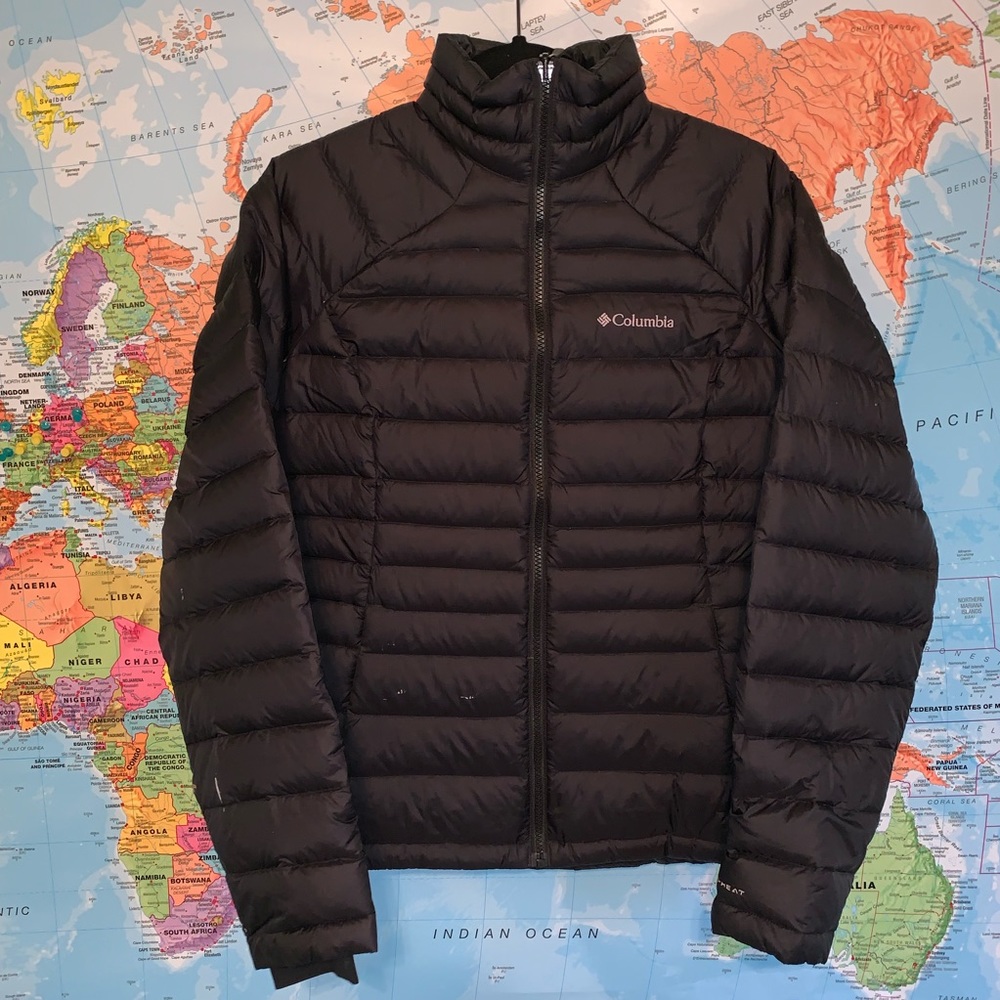 black columbia omni-heat puffer jacket